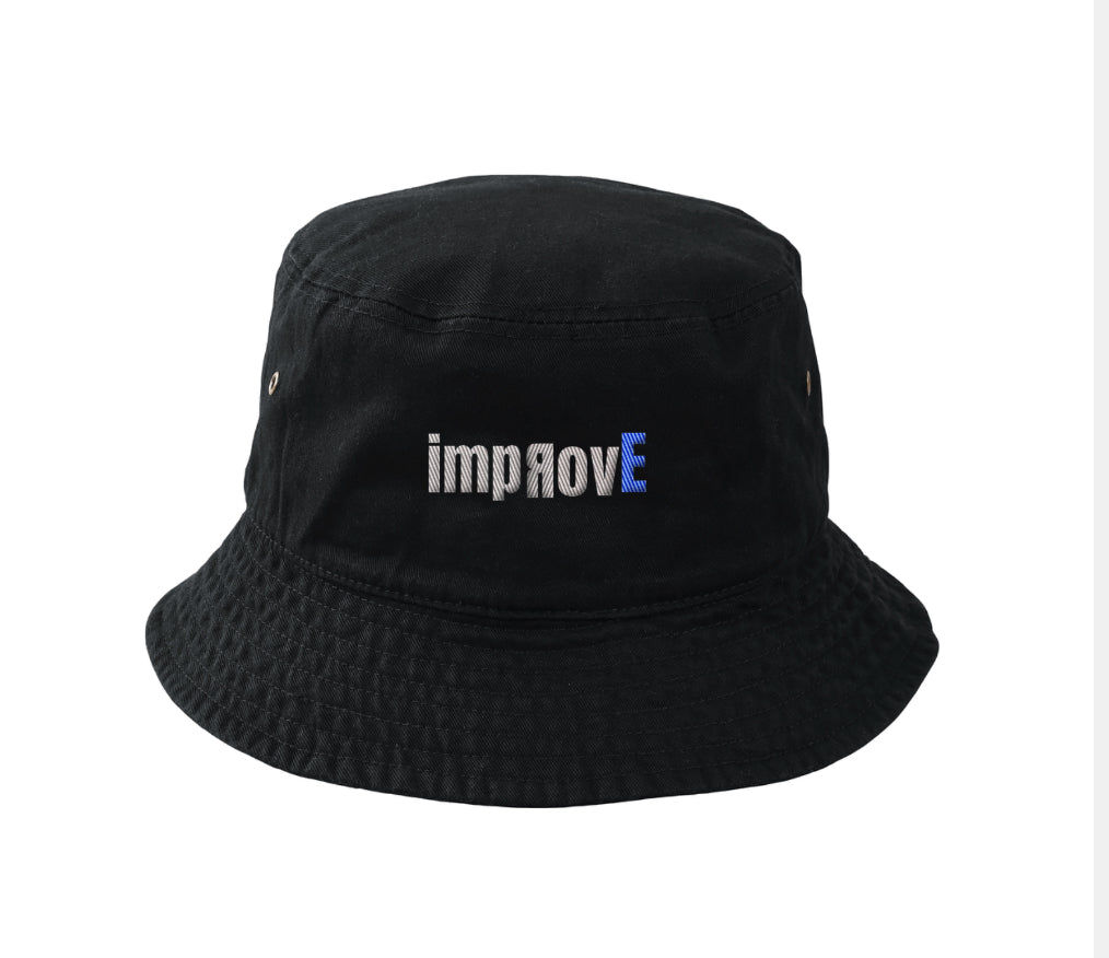 新品未使用　impRovE PONY バケットハット　ブラック impRovE PONYバケットハット ツイル素材
